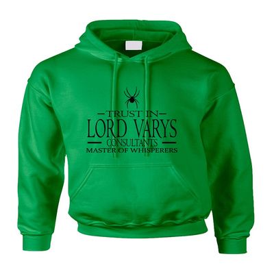 ALLNTRENDS Adult Hoodie Trust in Lord Varys Consultants Cool (M, Irish Green)