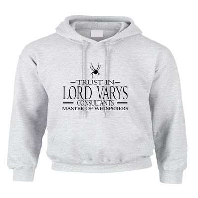 ALLNTRENDS Adult Hoodie Trust in Lord Varys Consultants Cool (2XL, Ash)