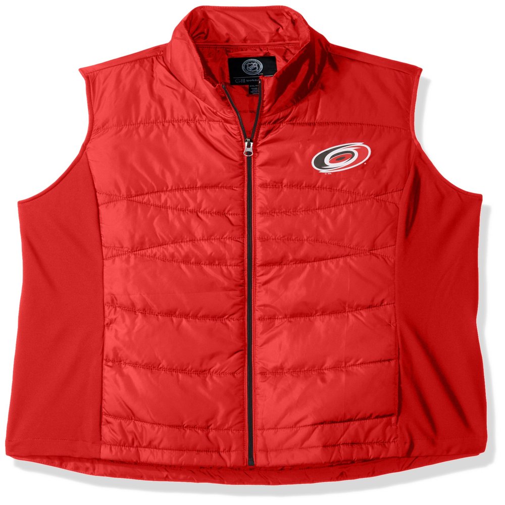 NHL Carolina Hurricanes Women's Wing Back Vest, Small, Red