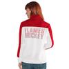 G-III NHL Calgary Flames Women's Play Maker Track Jacket, Small, White view 2