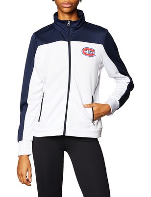 NHL New York Islanders Women's Play Maker Track Jacket, Small, White