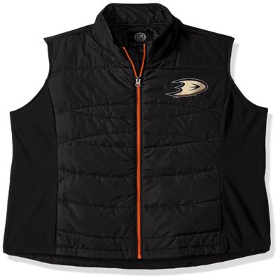 NHL Anaheim Ducks Women's Wing Back Vest, Large, Black