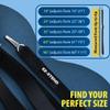 EZ-Xtend Premium Pontoon Boat Accessories Adjustable Bimini Top Strap with Double Snap Hook Stainless Steel Boat Bimini Top Hardware, Pontoon Canopy Replacement Straps (Package of 1, White 14"- 18") view 2