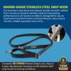 EZ-Xtend Premium Pontoon Boat Accessories Adjustable Bimini Top Strap with Double Snap Hook Stainless Steel Boat Bimini Top Hardware, Pontoon Canopy Replacement Straps (Package of 1, White 14"- 18") view 3