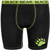 Black Bear Boys Underwear  4 Pack Long Leg Performance Compression Boxer Briefs (4-18), Size Memium (8/10), Black, Green, Grey, Orange view 3
