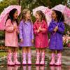 Puddle Play Rain Boots Pink Hearts Design - Size 9 Toddler view 4