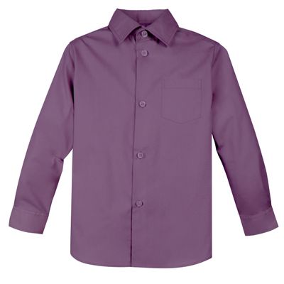 Spring Notion Baby Boys' Long Sleeve Dress Shirt 12M Dusty Purple