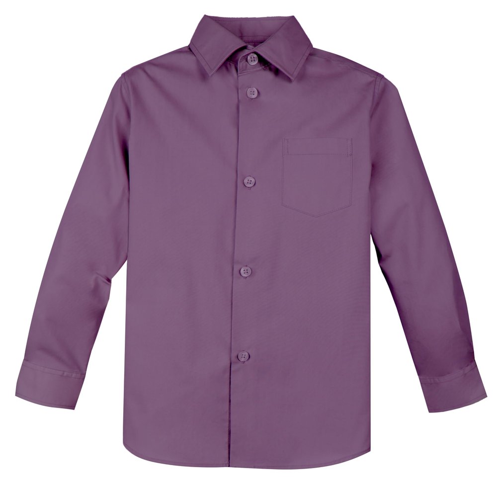 Spring Notion Baby Boys' Long Sleeve Dress Shirt 12M Dusty Purple