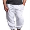 VICTORIOUS Men's Elastic Cuff Fleece Sweatpants - HILLSP - White - Large view 1