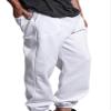 VICTORIOUS Men's Elastic Cuff Fleece Sweatpants - HILLSP - White - Large view 4