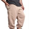 VICTORIOUS Men's Elastic Cuff Fleece Sweatpants - HILLSP - Beige - X-Large view 4