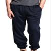 VICTORIOUS Men's Elastic Cuff Fleece Sweatpants - HILLSP - Navy - Large - GG1H view 1