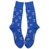 SummerTies Palm Tree Mens Dress Socks - Pink on Blue view 2