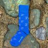 SummerTies Palm Tree Mens Dress Socks - Pink on Blue view 4