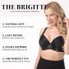 Leading Lady Women's Balconette Padded Underwire Lace Bra Bra, Black Poseidon Trim, 44G view 2