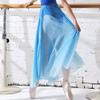 117145401 Ballet Dance Long Sheer Wrap Skirt with Tie Waist for Women Girls view 3