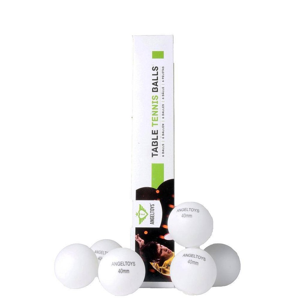 Angel Toys Tafeltennisballen 4 cm 6 Stuks Wit