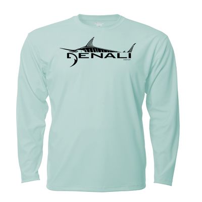 Denali Performance Mens UPF 50+ ProtectUV Mega Solar Long Sleeve T-Shirt with Denali Marlin Logo