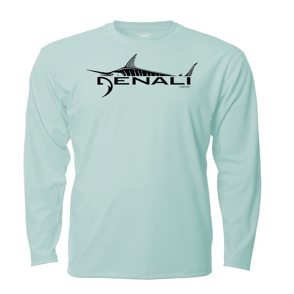Denali Performance Mens UPF 50+ ProtectUV Mega Solar Long Sleeve T-Shirt with Denali Marlin Logo