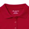 The Children's Place Girl's Short Sleeve Pique Polo, Ruby, X-Small view 3