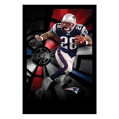 buyartforless Framed Corey Dillon Action New England Patriots 34x22.5 Sports Art Print Poster Football Running Back 2005