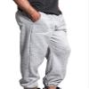 VICTORIOUS Men's Elastic Cuff Fleece Sweatpants - HILLSP - Light Grey - Large - GG1H view 4
