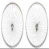 Lowrider Chrome 26" 144 Spoke Wheel Set. Front and Back Coaster Wheel view 1