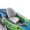 Intex Challenger K1 Kayak 1 Man Inflatable Canoe with Aluminum Oars and Hand Pump, Green/Blue view 2