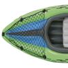 Intex Challenger K1 Kayak 1 Man Inflatable Canoe with Aluminum Oars and Hand Pump, Green/Blue view 4