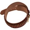 10023 100 Heavy Saddle Leather Pistol Cartridge Belt, Walnut Oil, Plain Finish view 1