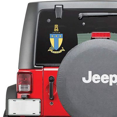 Alpha Tau Omega ATO Large Greek Color Crest Decal - Up to 12 Inch Tall