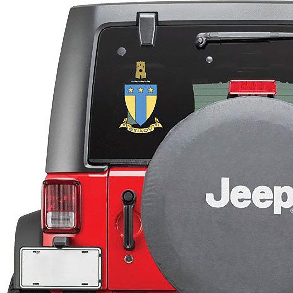 Alpha Tau Omega ATO Large Greek Color Crest Decal - Up to 12 Inch Tall