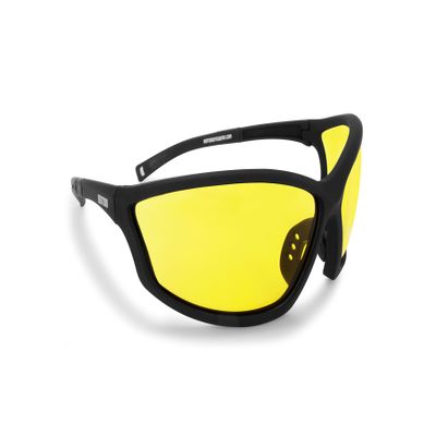 Bertoni Prescription Sports Sunglasses with Optical Clip & 100% UV Protection Windproof Antifog Lens AF100 Italy (yellow)