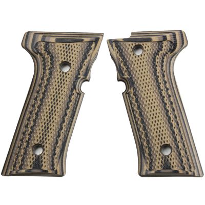 StonerCNC Full Checker G10 Grips Designed to Fit Beretta Vertec & M9A3 Will Fit Vertec Series (Earth Camo)