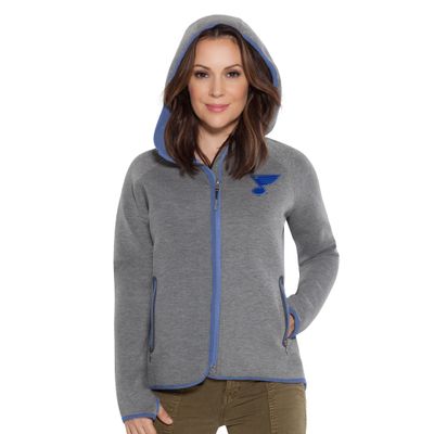 Touch by Alyssa Milano NHL St. Louis Blues Women's Drop Kick Jacket, Grey, Medium