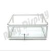 ROXYDISPLAY (SC-KDFLAT+SC-PYLED) Counter TOP Glass CASE with one Free LED Light, Standard Aluminum framing,with Front Lock view 1