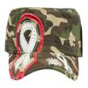 TOP HEADWEAR Distressed Style Adjustable Cadet Hat - Camouflage Ribbon view 3