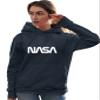 Go All Out 3X-Large Navy Blue Mens Nasa Worm Logo Sweatshirt Hoodie view 4