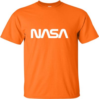 Go All Out XX-Large Orange Adult NASA Worm Logo T-Shirt
