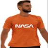 Go All Out XX-Large Orange Adult NASA Worm Logo T-Shirt view 2