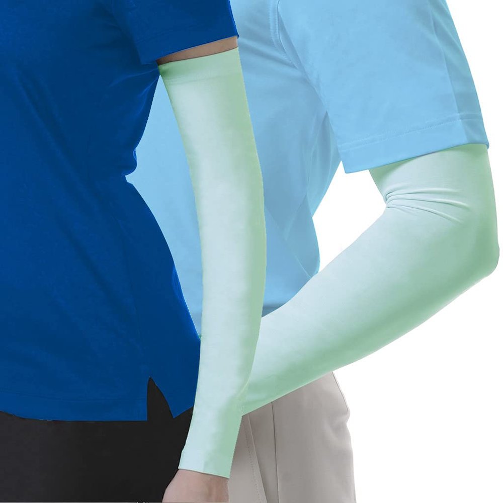 Monterey Club Perfomance Dry Swing Ice Silky Armsleeves #AR03 (Lettuce, Medium)