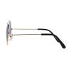 SA106 Kids Child Size Hippie Round Circle Lens Tie Dye Gradient Metal Sunglasses (blue purple) view 3