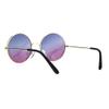 SA106 Kids Child Size Hippie Round Circle Lens Tie Dye Gradient Metal Sunglasses (blue purple) view 4