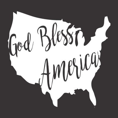 God Bless America USA - Die Cut Vinyl Window Decal/Sticker for Car/Truck