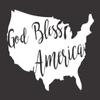 God Bless America USA - Die Cut Vinyl Window Decal/Sticker for Car/Truck view 1