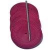 TOFL Baseball Glove Lace Kit with Needle | Six Laces, 72" Long Each Plus Needle | Pink view 1