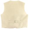 Vesuvio Napoli BOY'S Dress Vest & BOW TIE Solid LIGHT BROWN Color Bow Tie Set size 6 view 2