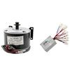 ZXTDR 24V 250W Brushed Speed Motor and Controller Set for Electric Scooter Go Kart Bicycle e Bike Tricycle Moped view 1