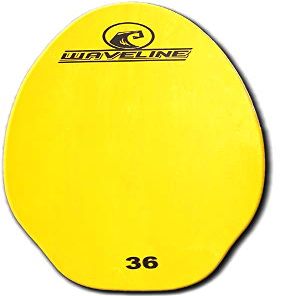 Waveline Wood Skimboard - Bright Neon Color Skim Boards (Yellow, 36")