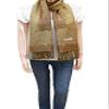 Flyingeagle Trade Double Side and Double Layered Reversible Pashmina Woven Shawl Scarf for Women (Beige) view 3